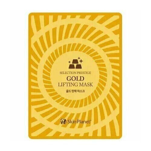 Тканевая маска с золотом «Лифтинг эффект» MJ Care Skin Planet Gold Lifting Mask