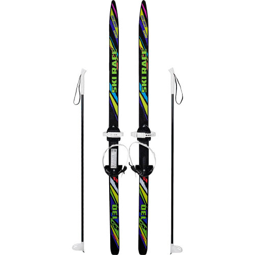 Лыжи подростковые олимпик Ski Race 130/100 см с палками