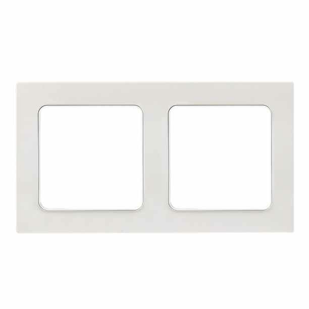 фото Рамка EKF Стокгольм 2 поста белая (1 ед.)