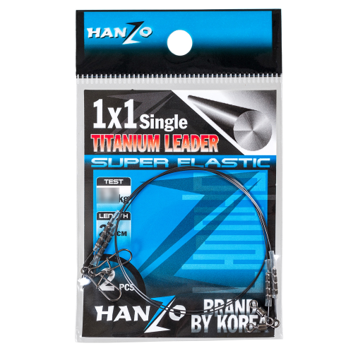 фото Поводки hanzo титановый 20см 7кг