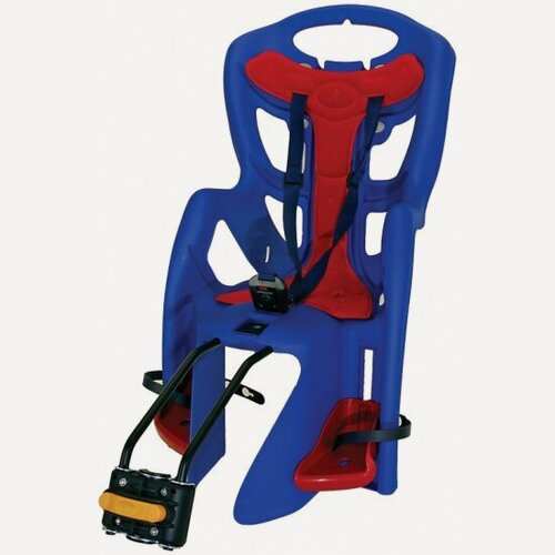 Изображение товара Заднее велокресло Bellelli Pepe Standard, на подседельную трубу, синее, до 22кг