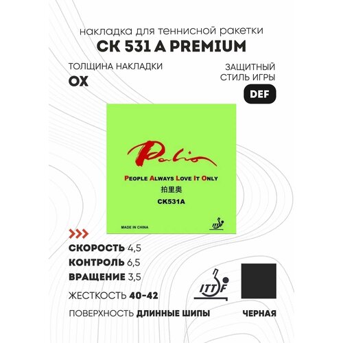 Накладка Palio CK531A Premium (цвет черный, толщина OX)