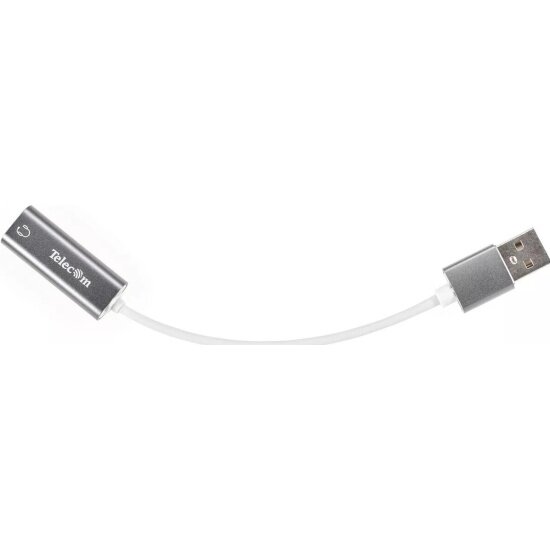 Переходник аудио TELECOM USB2.0(M)-->3.5мм F (гнездо) 0.1м