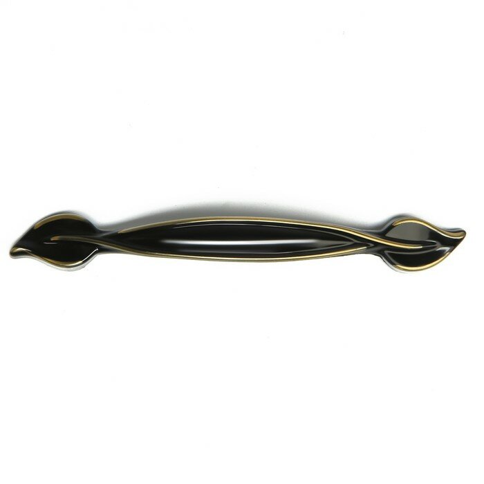 Ручка скоба CAPPIO RSC290, м/о 128, цвет черно-золотой - фотография № 3