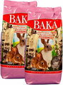 Вака высокое качество корм для шиншилл и декоративных кроликов (500 гр х 2 шт)