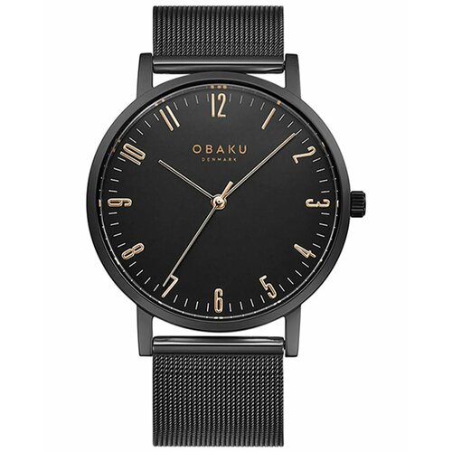 Наручные часы OBAKU V248GXBBMB, золотой, черный