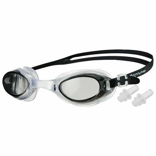 фото Очки для плавания + беруши, взрослые, цвета микс top market