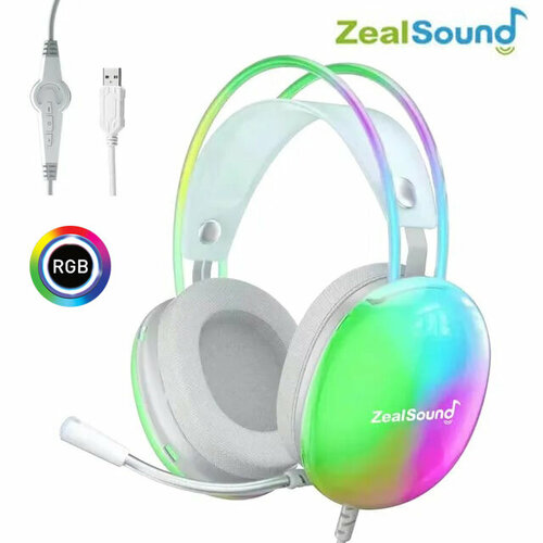Проводные наушники с RGB подсветкой для детей и взрослых Светящиеся большие наушники игровая гарнитура 209000₽