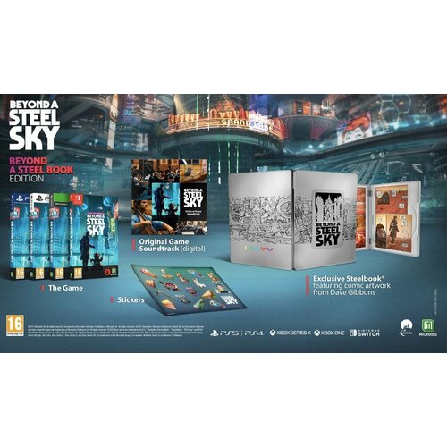 игра beyond a steel sky steelbook edition ps4 русская версия Beyond a Steel Sky - Steelbook Edition (PS4, русские субтитры)