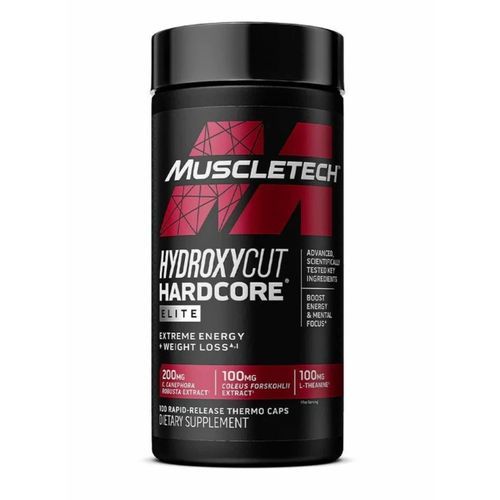 фото Muscletech hydroxycut hardcore elite 100 капсул похудение жиросжигатель