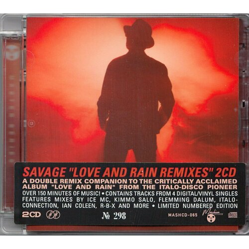 CD Savage - Love and Rain (2020) (2CD Remix Album) компакт диск warner enigma – love sensuality devotion the remix collection