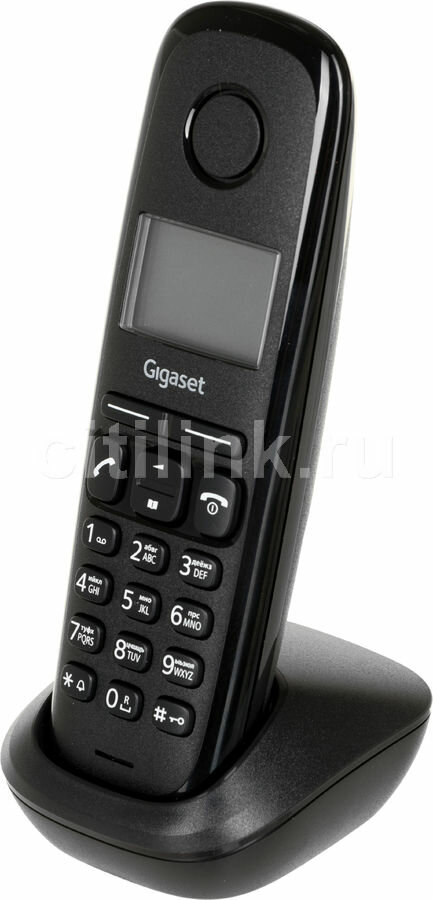 Радиотелефон GIGASET A170 память 50 номеров АОН повтор часы черный комплект 2  L36852H2802S301 1 