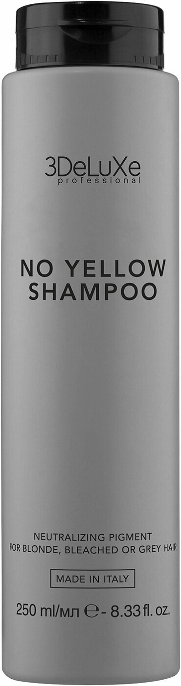 3DELUXE PROFESSIONAL Шампунь для нейтрализации желтизны волос SHAMPOO NO YELLOW, 250мл