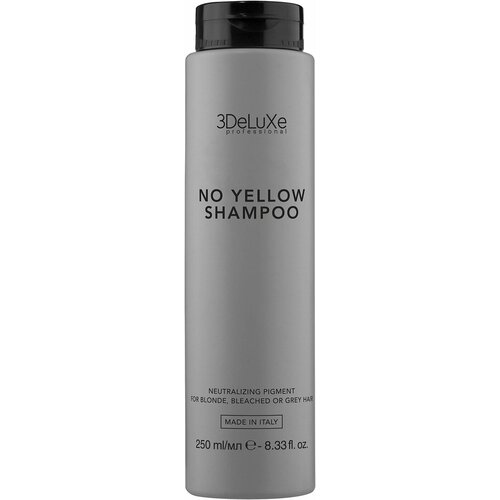 3DELUXE PROFESSIONAL Шампунь для нейтрализации желтизны волос SHAMPOO NO YELLOW, 250мл