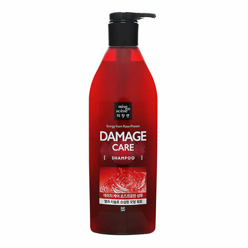 шампунь для волос mise en scene energy from rose protein damage care shampoo 680 мл MISE EN SCENE Energy from Rose-Protein Damage Care Shampoo Шампунь для поврежденных волос