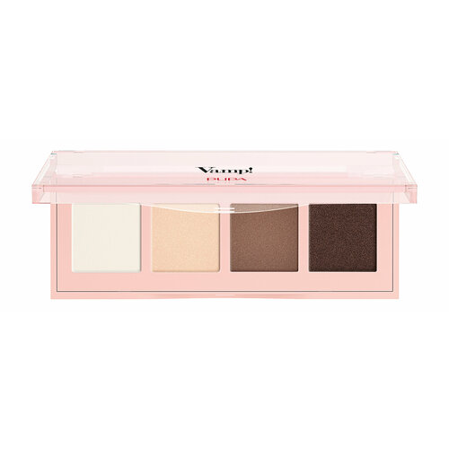 PUPA Палетка теней для век Vamp! 4 Eyeshadow Palette, 5,2 г, 001