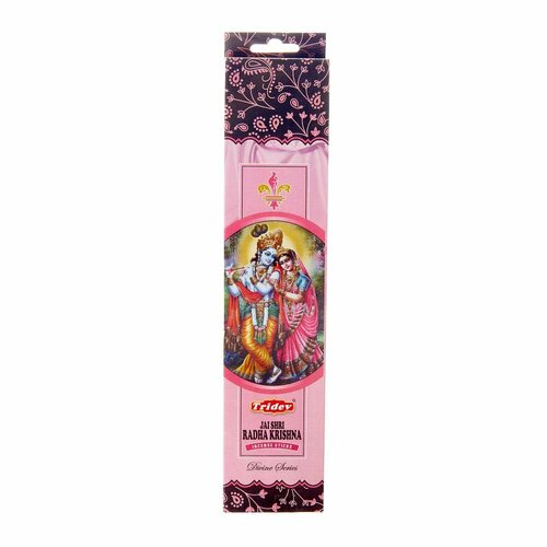 благовоние хануман hanuman incens incense sticks tridev тридев 20г Благовоние Радха Кришна (Radha Krishna incense sticks) Tridev | Тридев 20г