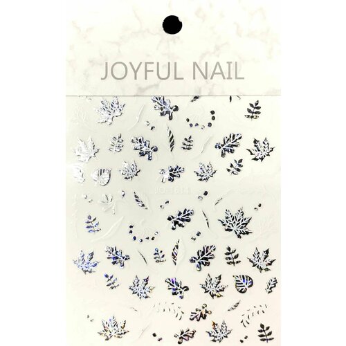 Наклейки для дизайна ногтей JOYFUL NAIL - листочки, 1 упаковка