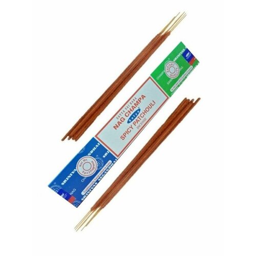 Благовония наг чампа и пряные пачули Сатья\ Nag champa Spicy Patchouli Combo Satya благовония satya nag champa agarbatti наг чампа 15г 12 палочек