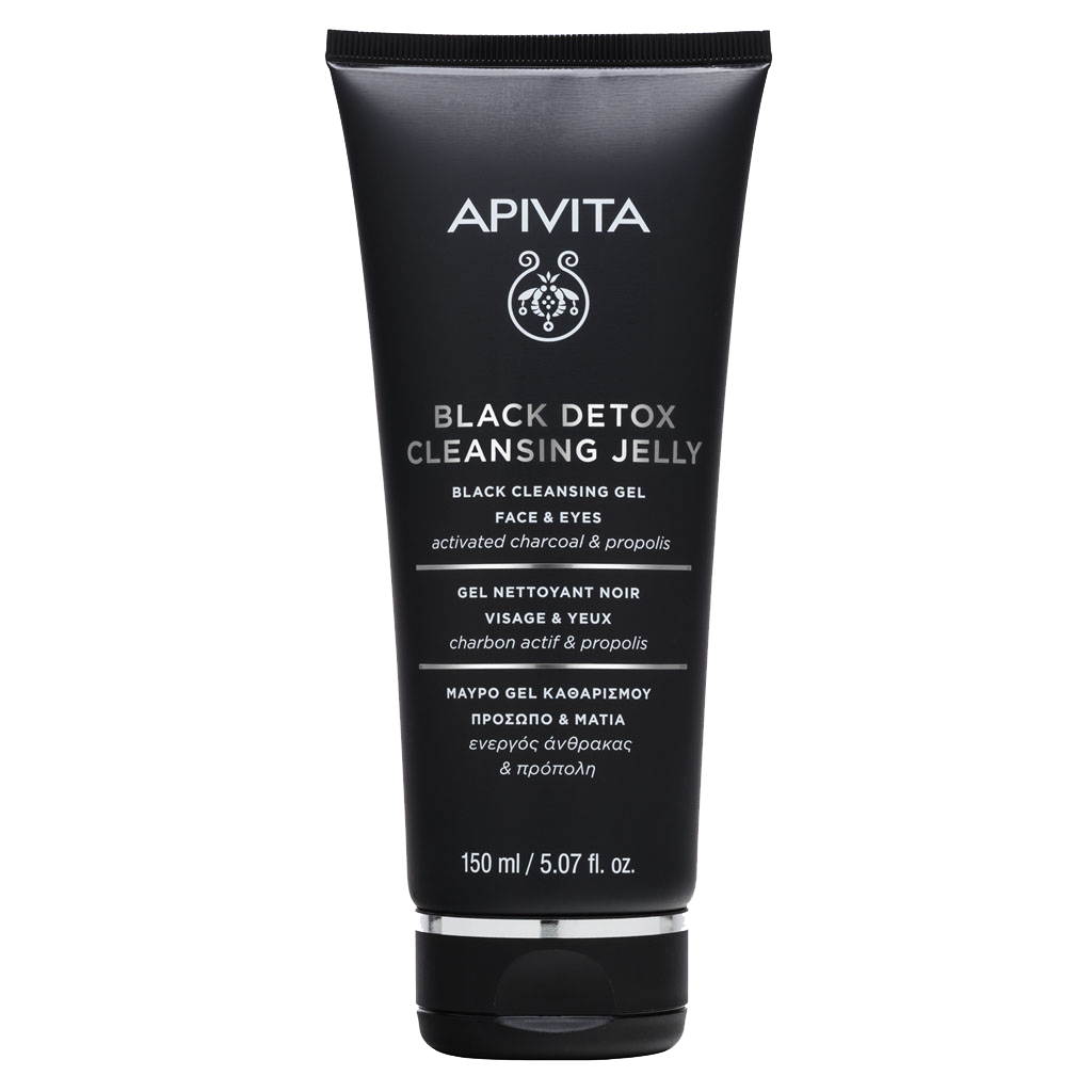 Apivita Black Detox Гель для лица и глаз очищающий 150 мл 1 шт