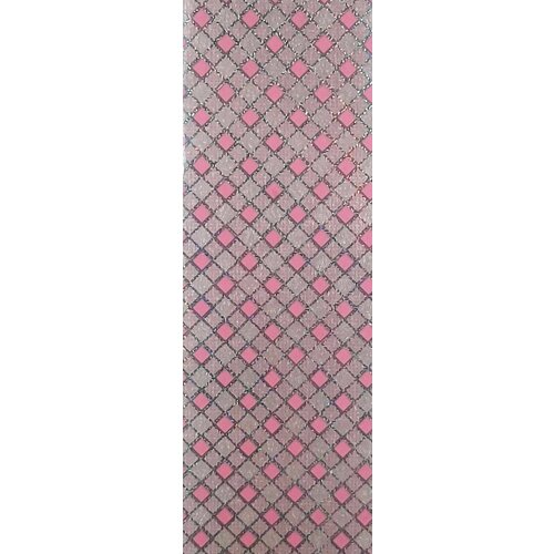 Декор для ногтей - Фольга №086, разноцветный, узор в клеточку, 90 см, 1 шт