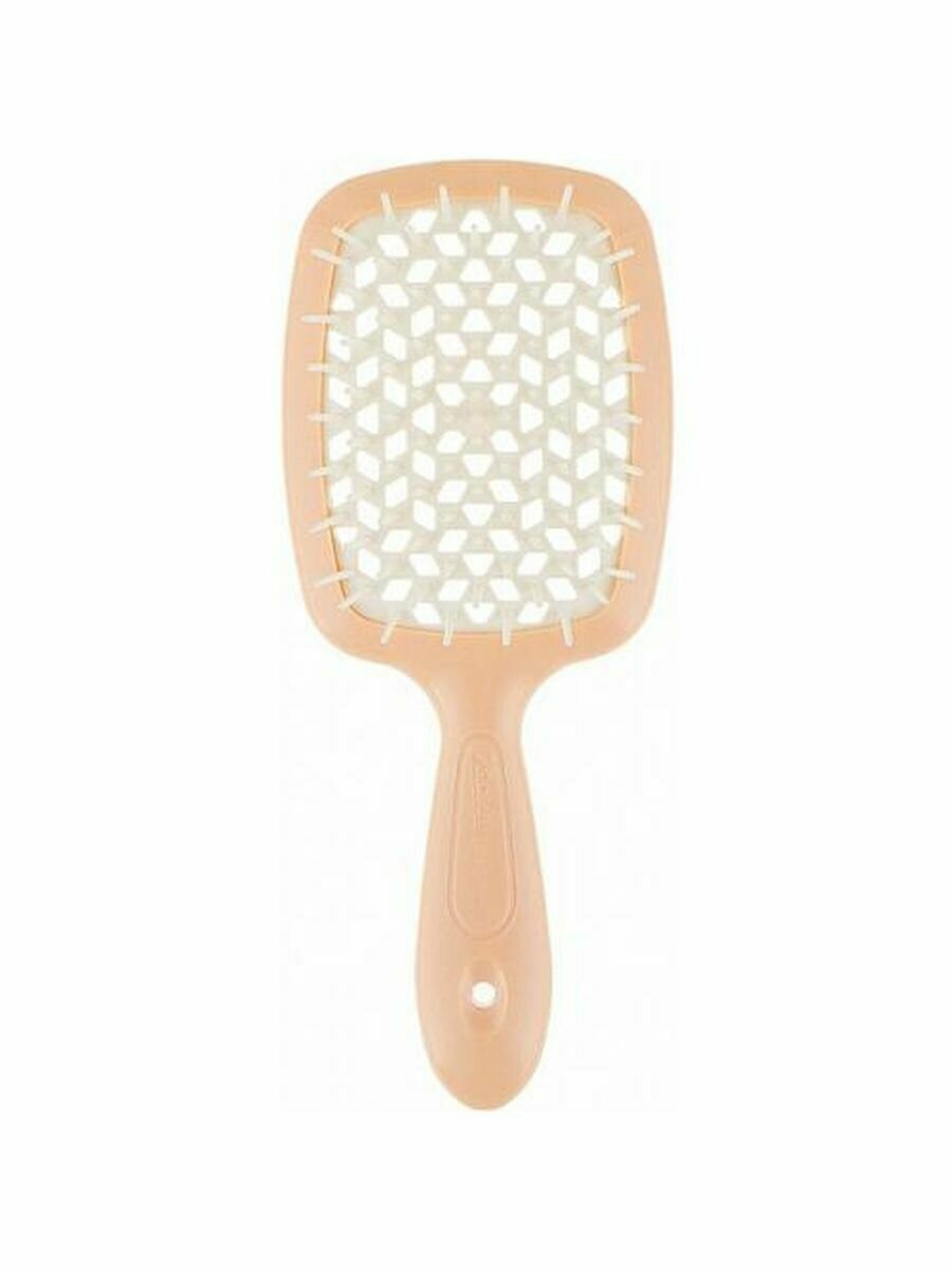 Janeke SUPERBRUSH Щетка для волос малая, 94SP234ARA, персиковый/белый, 17,5x7x3 см