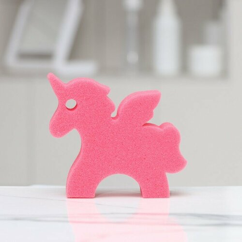 Губка для тела детская Единорог 11954 см цвет розовый 291₽