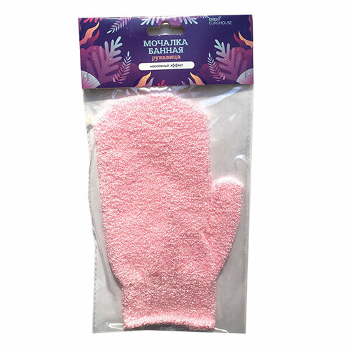 Мочалка банная рукавица лён 16х21см FOR MEN