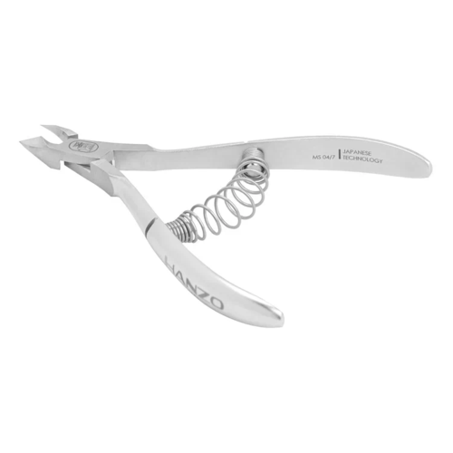 Hanzo Steel / Ханзо Стиль Кусачки для кутикулы, лезвие 7мм, длина инструмента 100мм / маникюрные принадлежности