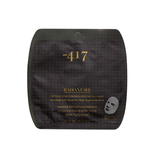 Тканевая детокс-маска для лица с грязью Мертвого моря Minus 417 Radiant See Detoxifying Firming Mud Facial Mask 20 мл