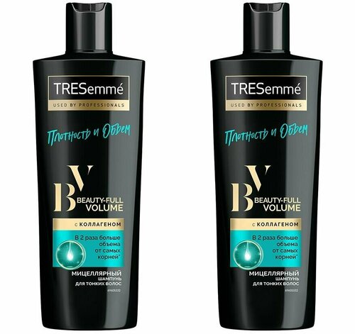 Tresemme Шампунь для волос женский Создание объема, 400 мл, 2 шт