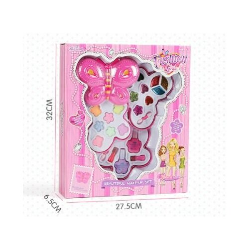 . Набор косметики для девочек 27,5*32*6,5 см, бабочка