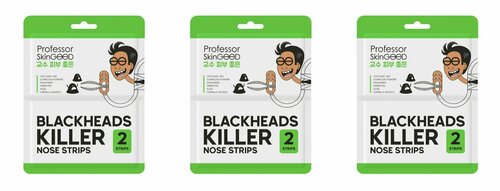 Professor SkinGOOD Полоски для носа Blackheads Killer, 2 шт/уп, 3 упаковки