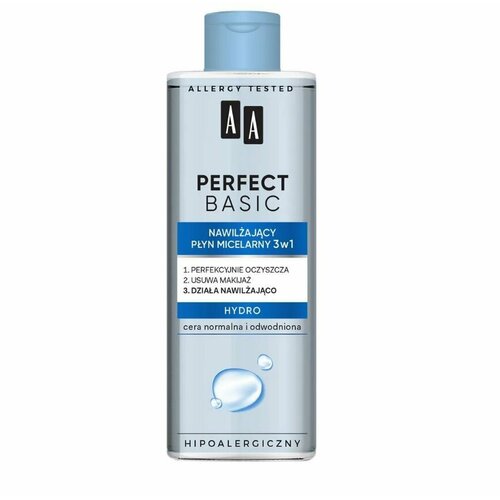 AA Мицеллярная вода PERFECT BASIC Увлажняющая 3 в 1, 200 мл