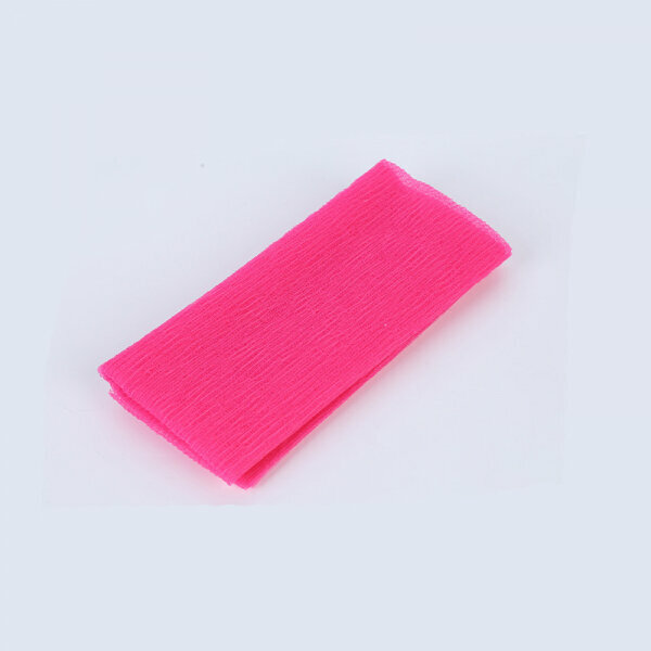 фото Мочалка японская для душа и бани массажная для пилинга очищение тела / Антицеллюлитная губка цвет фуксия, ярко-розовый