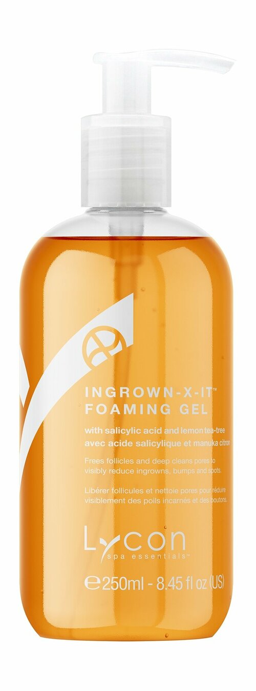 LYCON Гель для душа глубокого очищения Ingrown-X-It Foaming Gel с фруктовыми кислотами, 250 мл