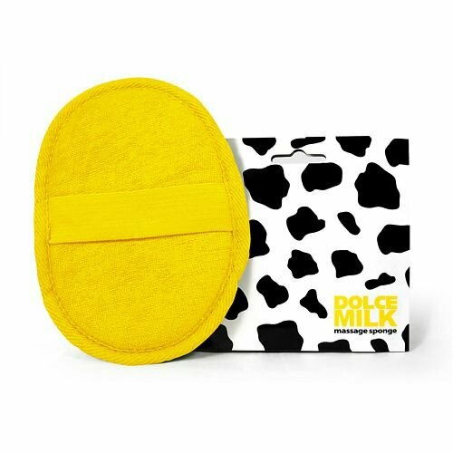 фото DOLCE MILK Губка для душа массажная желтая