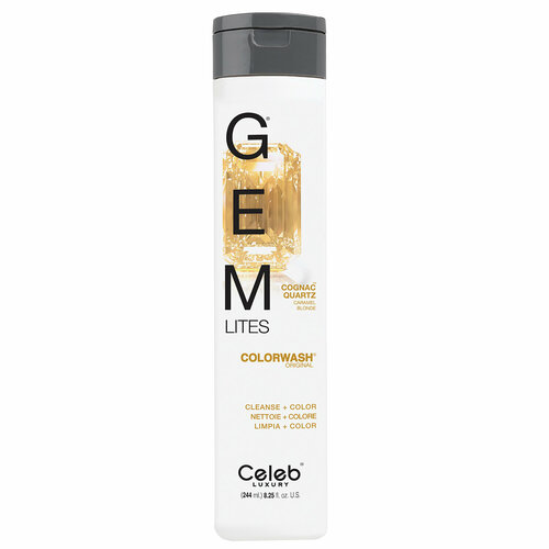 Celeb luxury Шампунь для яркости цвета Коньячный Кварц Gem Lites Shampoo cognac Quartz 244 мл celeb luxury шампунь для яркости цвета коньячный бриллиант gem lites shampoo brown diamond 244 мл