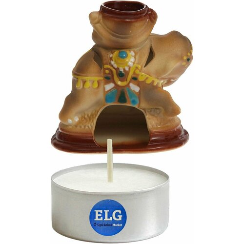 Аромалампа Слон средний + свеча в гильзе ELG