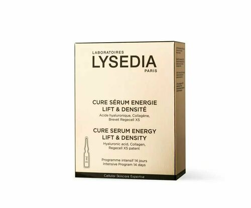 Антивозрастные ампулы с комплексом Regecell X5 Cure Serum Energy Lift & Density Lysedia 14*3 мл