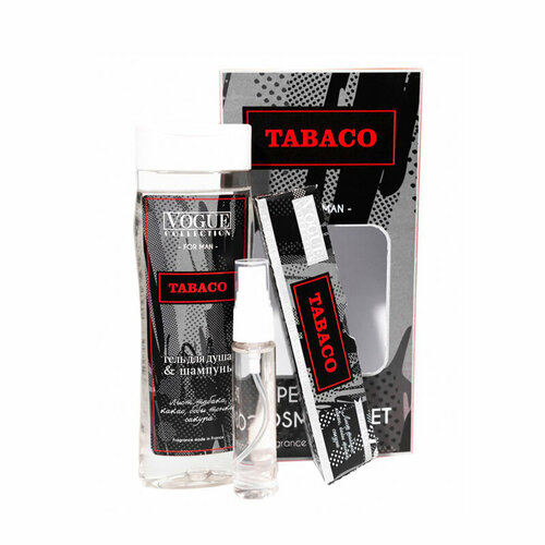 Подарочный набор (Гель для душа+Парфюмерная вода) Vogue Collection Tabaco 250 мл+33 мл парфюмерная вода мужская tabaco 33 мл vogue collection