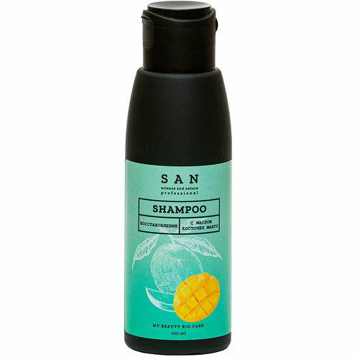 SAN Professional Шампунь восстанавливающий с маслом косточек манго 100мл
