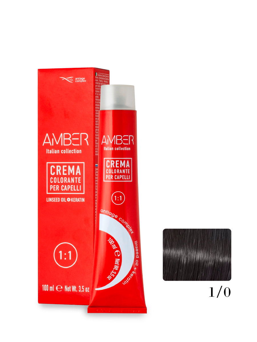 Крем-краска AMBER 1/0, 100 мл