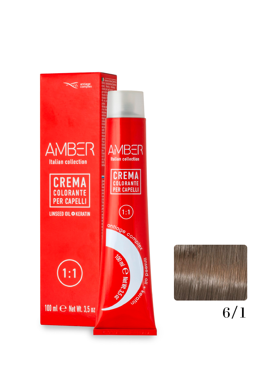 Крем-краска AMBER 6/1, 100 мл