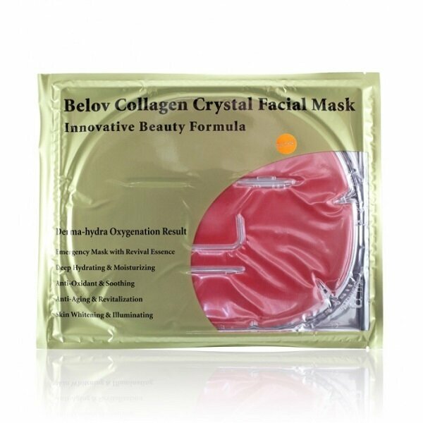 Маска для лица Collagen crystal facial mask с красным вином Belov