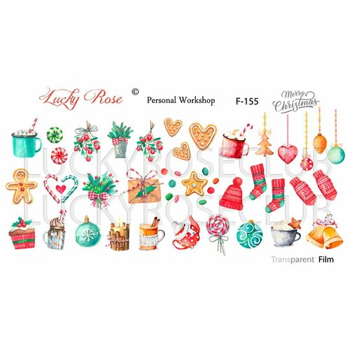 Слайдер-дизайн Lucky Rose F Transparent №155 (F-155)