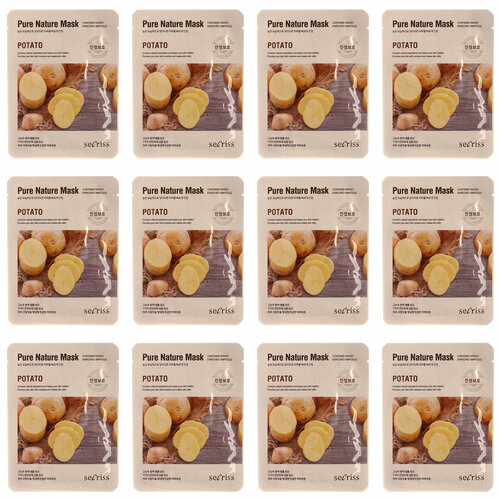 Anskin Маска тканевая для лица Secriss Pure Nature Mask Pack- Potato 25 гр 12 шт