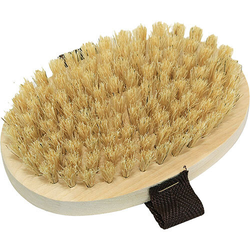 фото Щетка с натуральной щетиной овальная (большая)