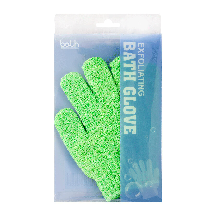 фото Перчатки Bath Glove отшелушивающие зеленые, 2 шт