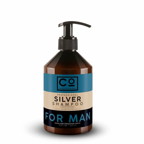 Шампунь для осветленных волос, против нейтрализации желтизны CO PROFESSIONAL FOR MAN Silver Shampoo, 500 мл